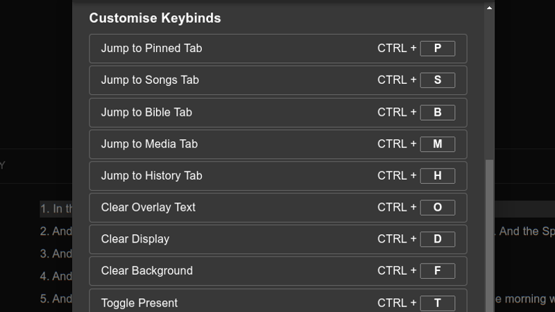 keybinds